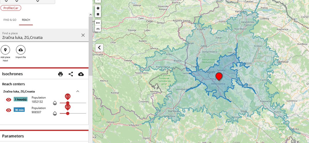 seba1337's tweet image. Hm, evo ker je @xmp125a dal idejo. 
Koliko ljudi pride na letališče v 1 h z avtom.
Letališče Trst 🇮🇹 1,5 M ljudi
Letališče Ljubljana 🇸🇮 1,1 M ljudi
Letališče Zagreb 🇭🇷 1,9 M ljudi
Letlaišče Graz 🇦🇹 1,4 M ljudi