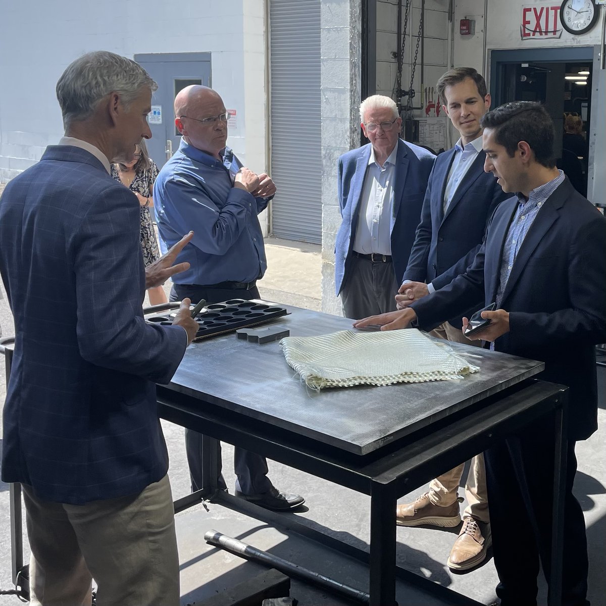 CPSTechSolution's tweet photo. CPS was thrilled to welcome @RepAuchincloss to our facility this week.

The team showed the congressman how our advanced material solutions are driving US infrastructure advancements right here in Norton, MA!

#chipsact #MaterialScience #MadeInAmerica #MadeInMassachusetts https://t.co/vUg7psoeHM