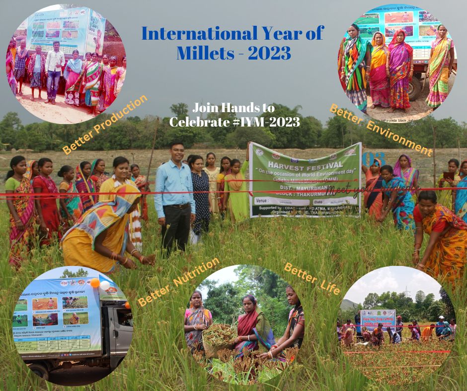 Join Hands to Celebrate International Year of #Millets-2023 #IYM2023 
#BetterProductivity 
#betternutrition 
#betterenvironment 
#betterlife