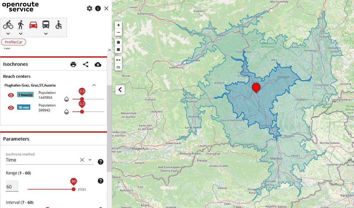 seba1337's tweet image. Hm, evo ker je @xmp125a dal idejo. 
Koliko ljudi pride na letališče v 1 h z avtom.
Letališče Trst 🇮🇹 1,5 M ljudi
Letališče Ljubljana 🇸🇮 1,1 M ljudi
Letališče Zagreb 🇭🇷 1,9 M ljudi
Letlaišče Graz 🇦🇹 1,4 M ljudi