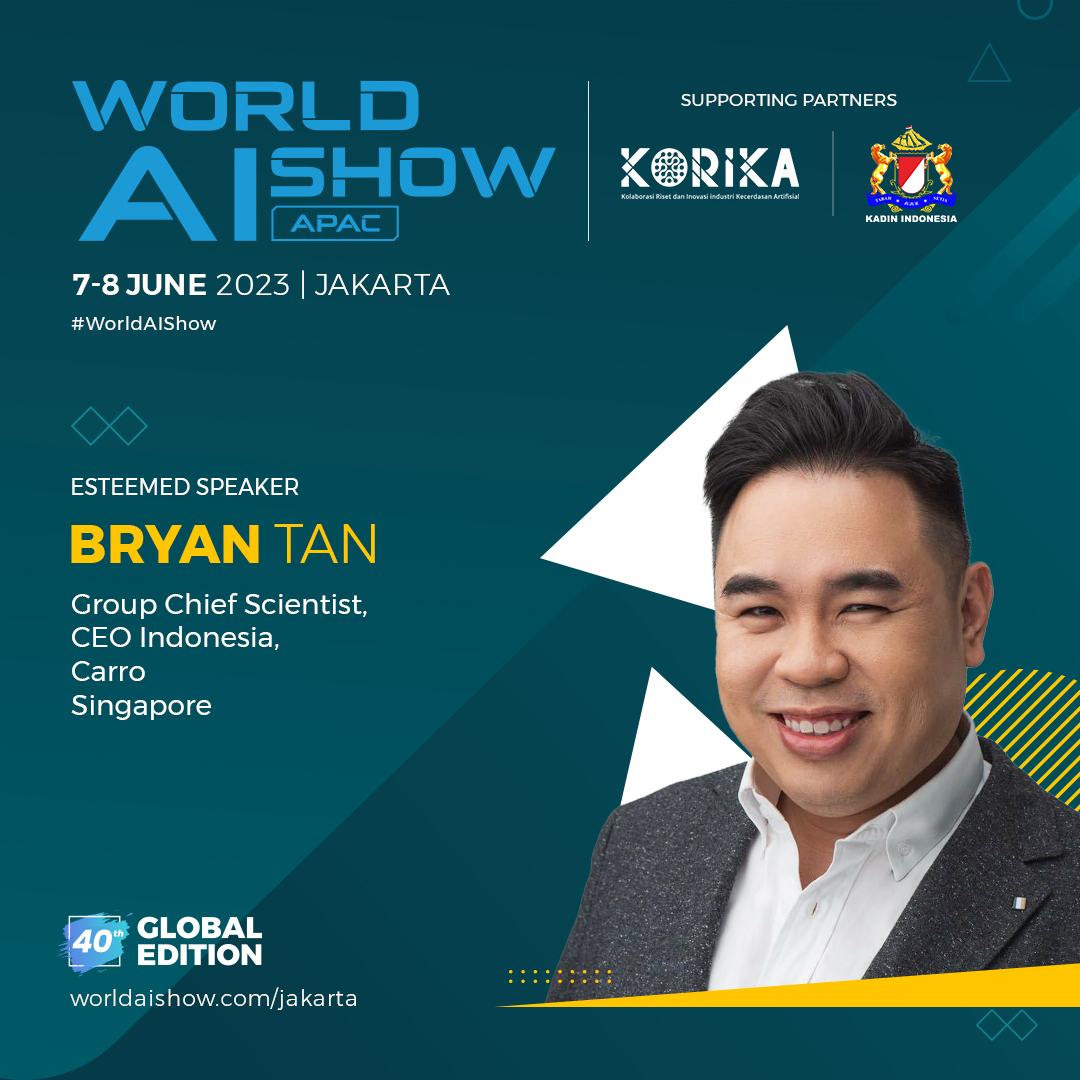 Meet Bryan Tan who has joined our expanding list of speakers at the World AI Show, Jakarta.  

Eager to listen to an engaging session on Artificial Intelligence? Register for the event today. #WAISJakarta: hubs.li/Q01S27S10 

#Trescon #WorldAIShow #TresconAI