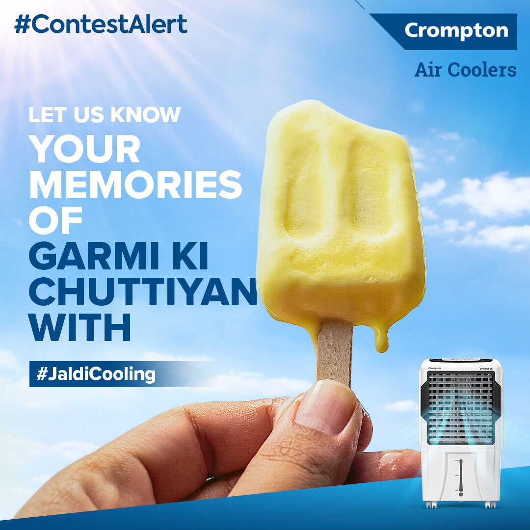 #ContestAlert 🚨

In this summer season, while you are sitting at home enjoying the cool breeze of Crompton’s air cooler, remember the memories of your past Garmi ki Chuttiyan.

And tell us about your best memory in the comments. 

5 winners will win exciting vouchers!🥇