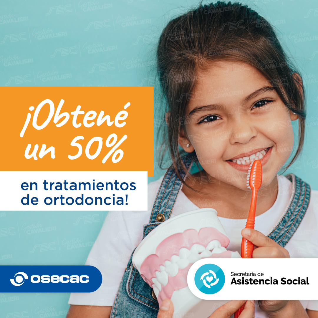 ¡Beneficio de ORTODONCIA!🦷

¿Qué contempla? ⁉️

👉🏼Cobertura del 50% en tratamientos de ortodoncia
👉🏼Cobertura del 100% del mantenimiento
👉🏼Cobertura del 100% de las contenciones post tratamiento

🔹Para conocer mas sobre el beneficio ingresa a beneficios.sec.org.ar/Ortodoncia