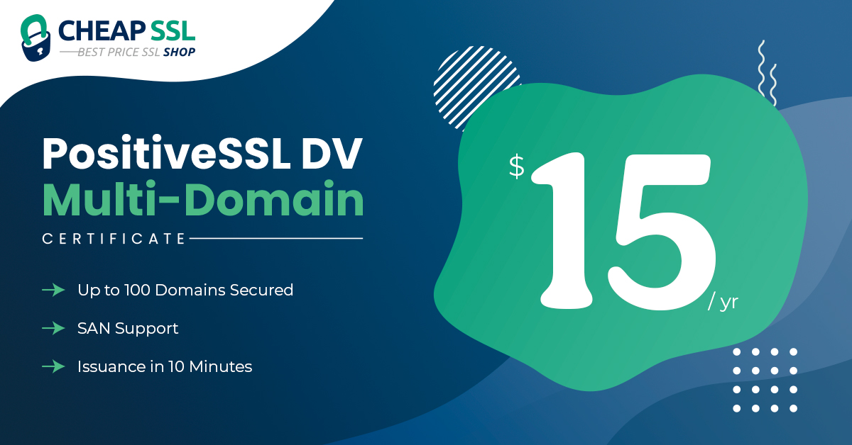 cheap_ssl_shop's tweet image. Buy #PositiveSSL DV Multi-Domain Certificate and Secure your multiple domains within a single certificate. 
Buy Now👉cheapsslshop.com/positivessl-mu…
#buypositivessl #positivesslmultidomain #sslcertificate #multidomainssl
