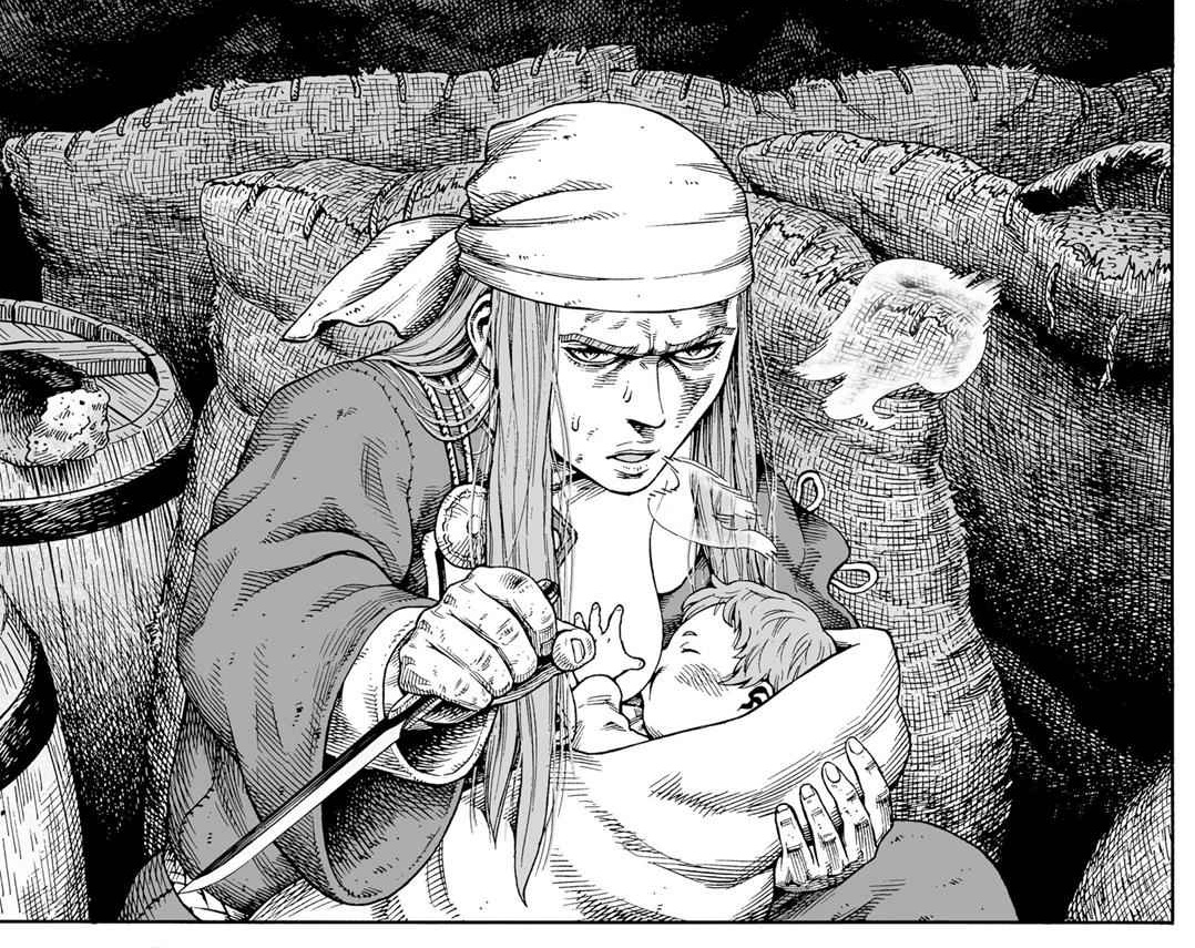 A lot of Vinland Saga characters do stuff that goes really hard but I think one of the rawest things anyone in the series has done was this scene