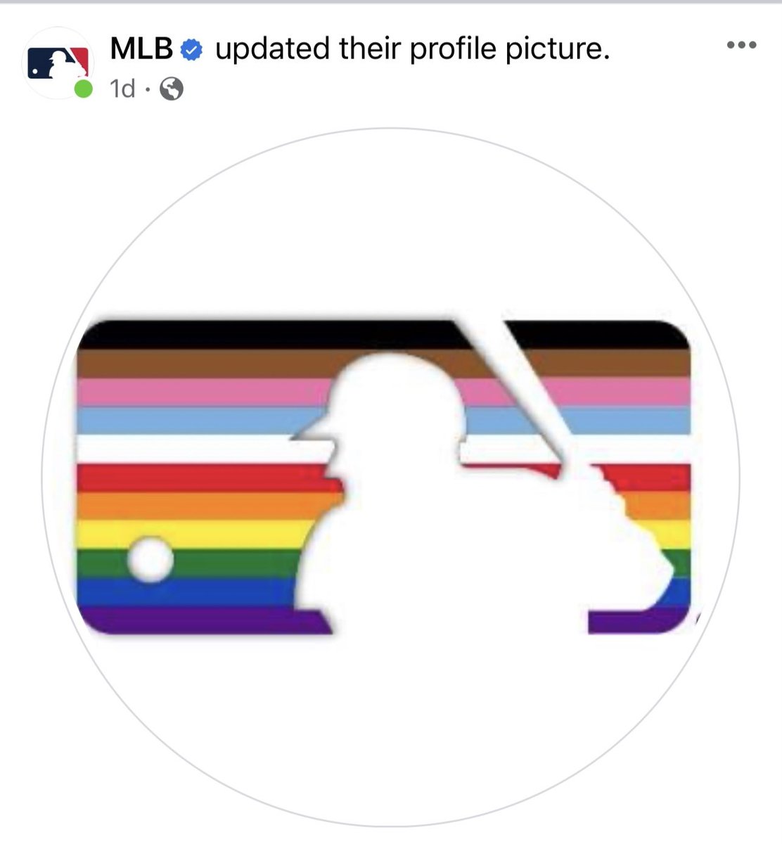 EndWokeness's tweet image. Wow. The MLB just quietly removed their LGBTQ+ Pride logo.