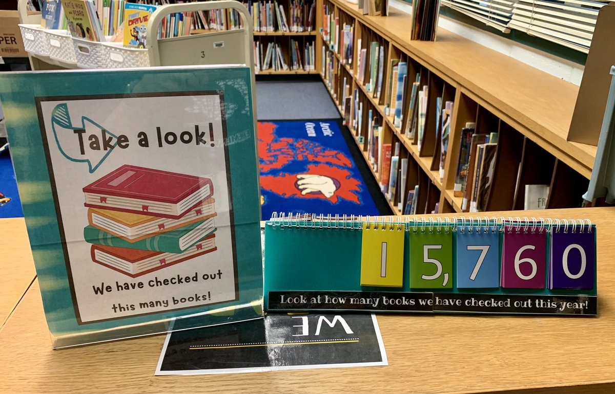 Final total for book circulation this year is 15,760! We circulated over 5,000 more books this year than in the previous school year. So proud of our 🐬 readers!