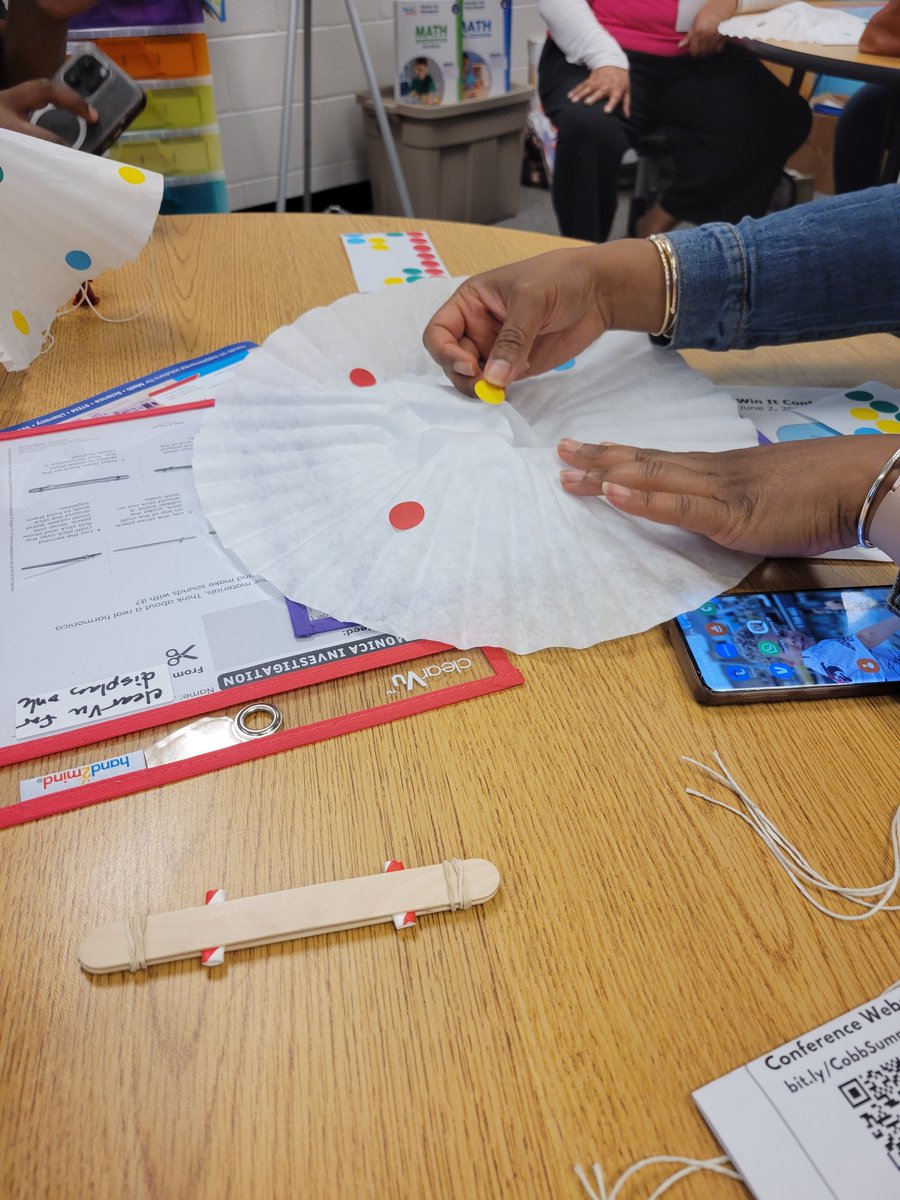 itsme_Ms_P's tweet photo. Learning how to engage families with simple yet cool activities. 

Harmonicas and parachutes for the win!

#cobbsummercon
#engagecobb
#cobbintechcon https://t.co/zdfoUpGfYK