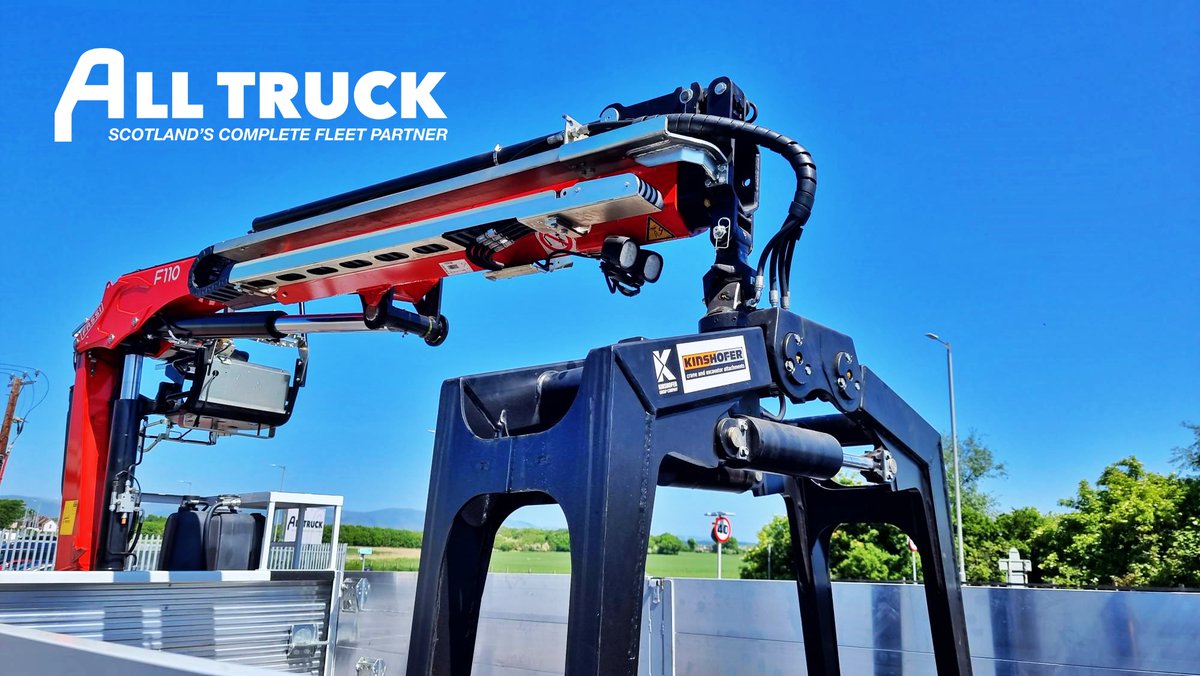 AlltruckGroup's tweet photo. We love #FassiFriday when the sun shines, especially when there's a handover. Check out this @MercedesTruckUK Actros 1832 fitted with a @Fassi_UK  F110B.1.22 e-dynamic crane with top hat seat controls, radio remote, &amp; PMH bodywork. M&amp;T Builders Merchants' thank you. 🤝#trucklease https://t.co/5n0K8FqSeG