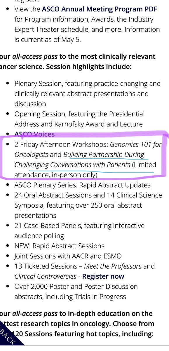 Happening TODAY at #ASCO23 !  Come join us at a workshop on Building Partnerships with Challenging Patients 
1-3:15 pm S405

At this interactive workshop you will join me,  @TimGilliganMD <a href="/DrCalvinChou/">Calvin Chou</a> <a href="/tarasanftmd/">Tara Sanft</a> as we teach #communication skills &amp; share experiences!  #ASCO2023