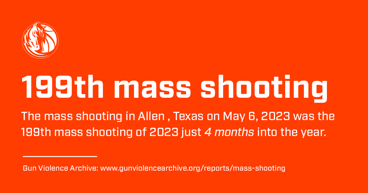 dallasmavs's tweet photo. We are joining Wear Orange, a movement aimed at raising awareness about gun violence and honoring survivors of gun violence.
Wear orange. Call your local representatives. Demand change. Donate and volunteer. #DallasWearOrange #MFFL https://t.co/Mpaiy8lDDn