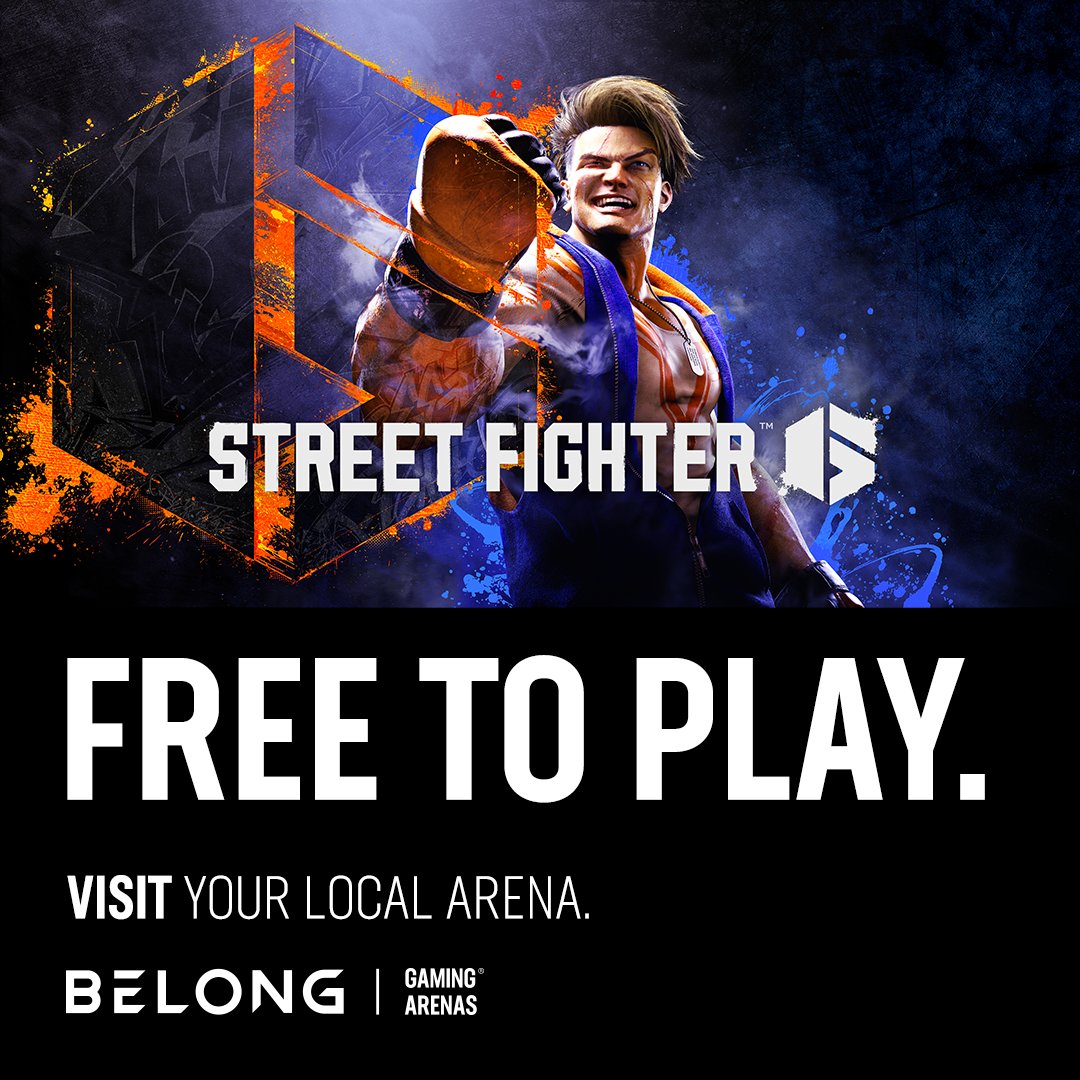 IT'S HERE!!! #StreetFighter6 has landed &amp; we're coming in hot with a whole host of FREE activity!

👊 Starting with our Free to play event across all our Arenas
🔥 FIGHT NIGHTS every Wednesday from 6pm - 9pm
🚛 Scrap Heap leaderboard!

Find out more at bit.ly/3WOEVL9