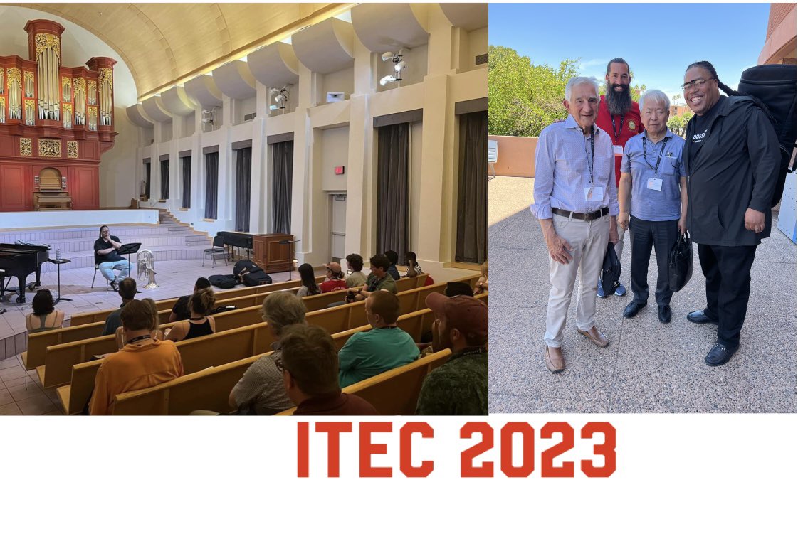 So much to do, so much to see…RawTuba ITEC 2023 working hard, performing, teaching, see new and old friends - tradition is kept💯✅💯✅ #itec2023 #tuba #euphonium #rawtuba #ImPossible #unmfinearts #unmbrass #golobos