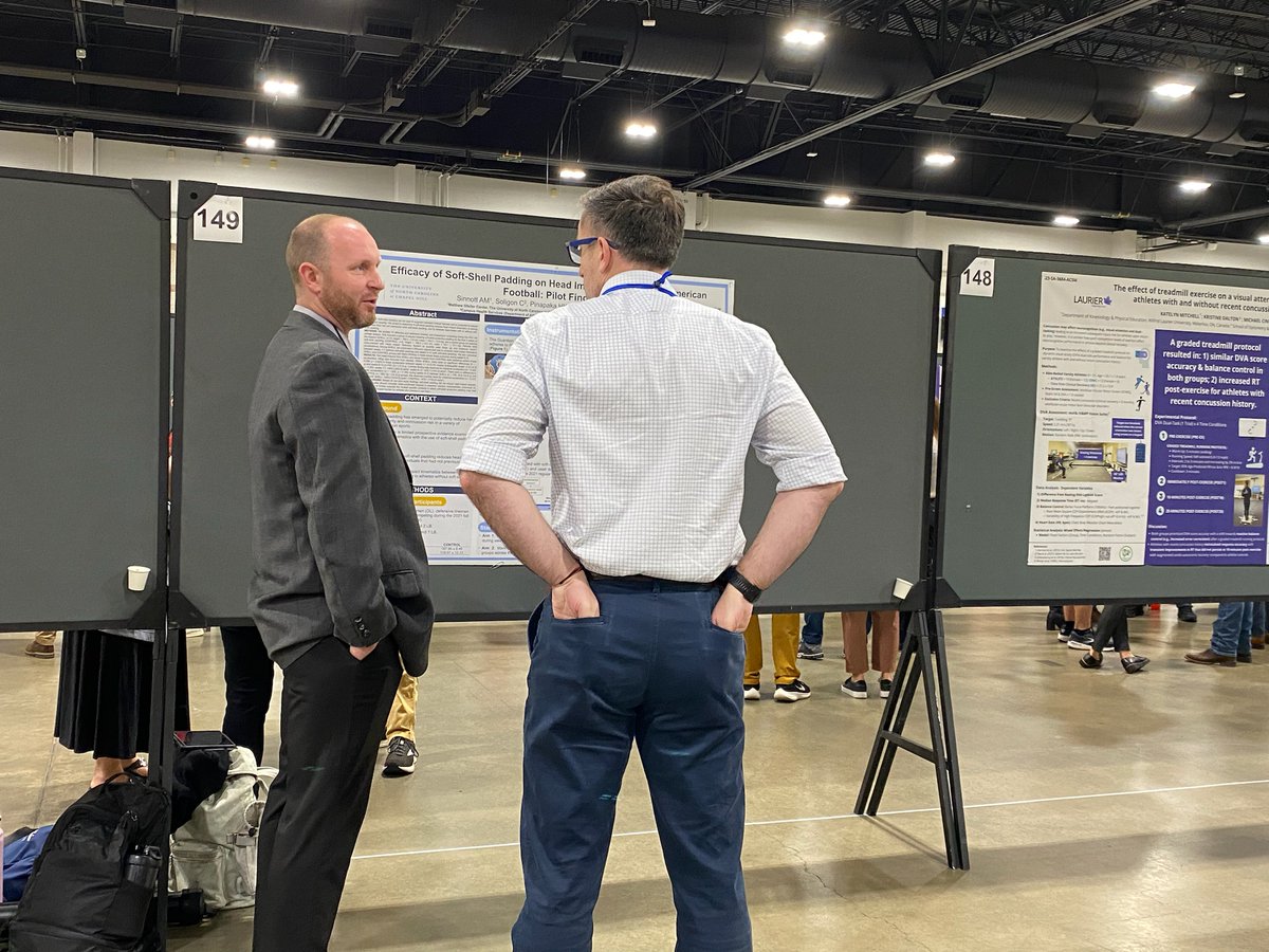 Aaron Sinnott, PhD ATC (@aaronsinnottatc) on Twitter photo I had a great time presenting some of our work from <a href="/GfellerCenter/">Gfeller Center</a> at #ACSM23 !
Bonus: received an "action shot" from the poster session with my PhD co-advisor <a href="/CConnaboy/">Chris Connaboy</a>. I had a great time presenting some of our work from <a href="/GfellerCenter/">Gfeller Center</a> at #ACSM23 !
Bonus: received an "action shot" from the poster session with my PhD co-advisor <a href="/CConnaboy/">Chris Connaboy</a>.