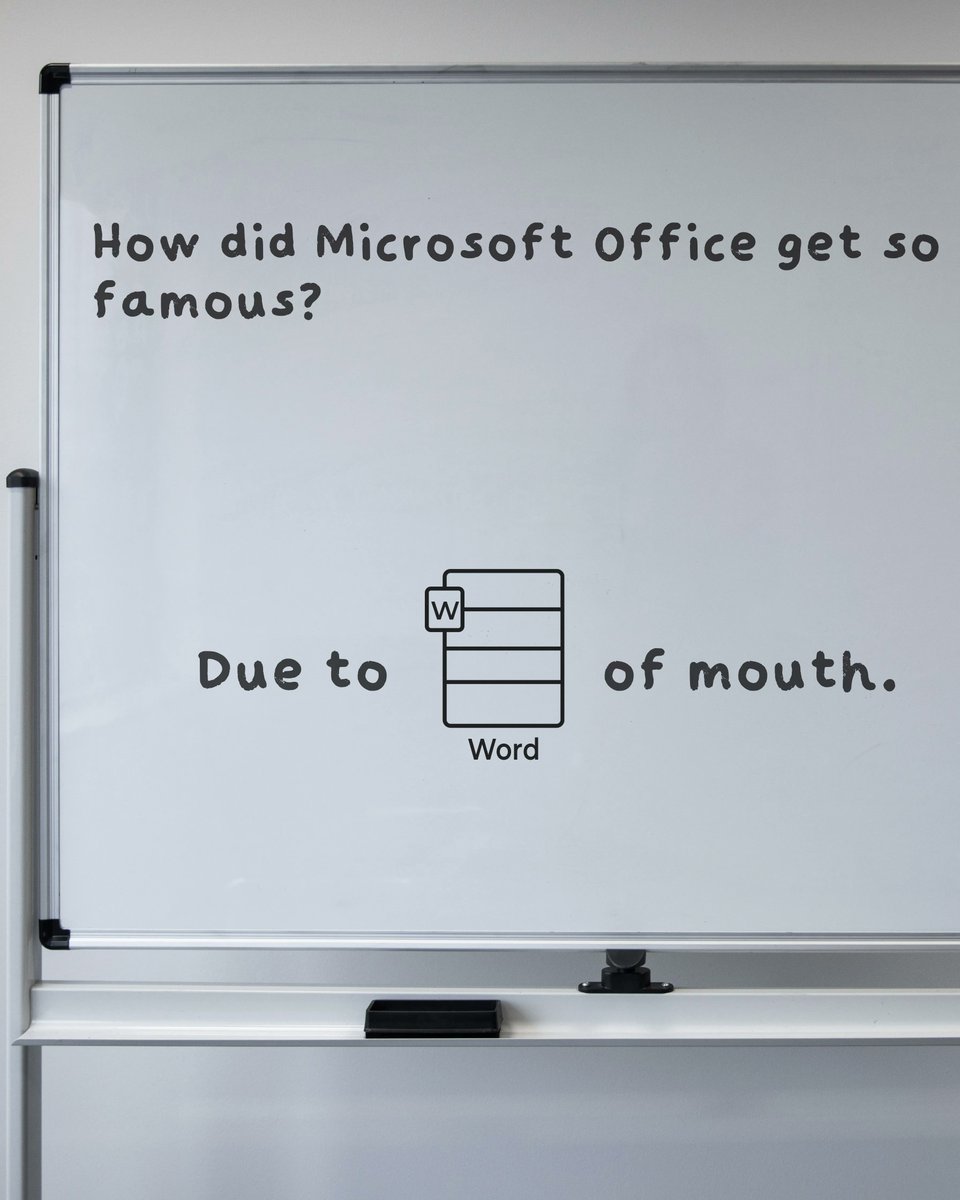 Through word of mouth, we found out it's #PunnyFriday. 

#microsoftword