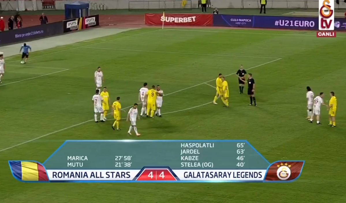 Özel maç | Romanya All Star 4-4 Galatasaray All Star (Maç Sonucu)