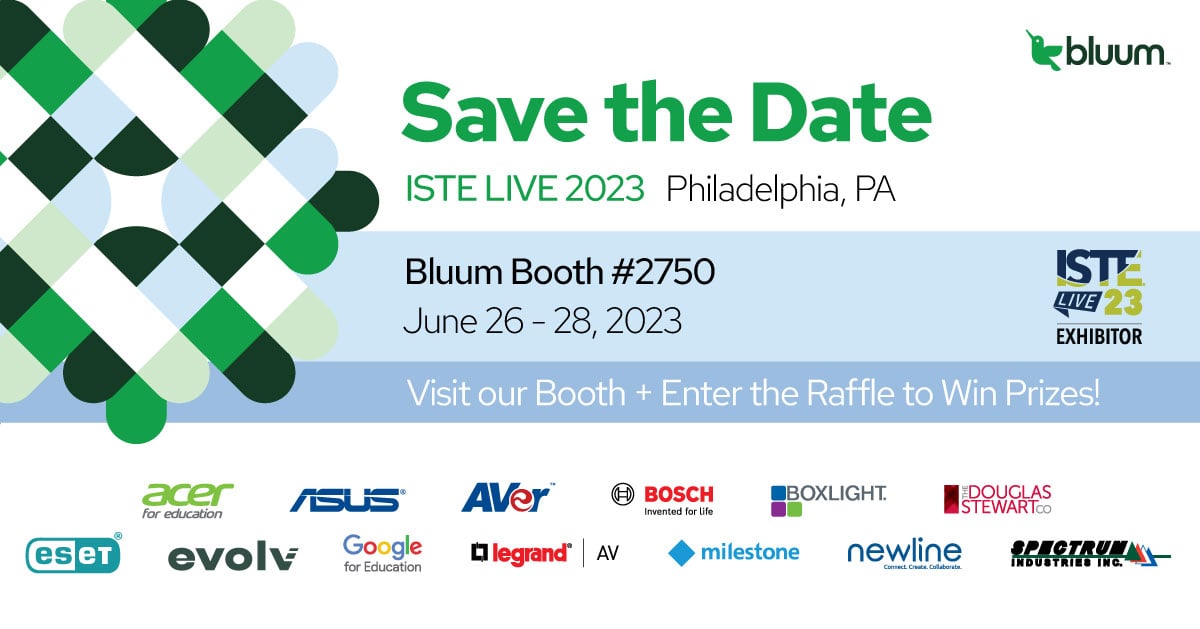 Bluum_EdTech's tweet photo. We're gearing up for the highly anticipated ISTE Live Conference on June 25-28. Swing by booth #2750 to explore the latest in educational technology. Engage in interactive demos, attend insightful presentations, and network with industry leaders. 

#BluumWithUs #ISTE2023 https://t.co/eJDyp2ECUA