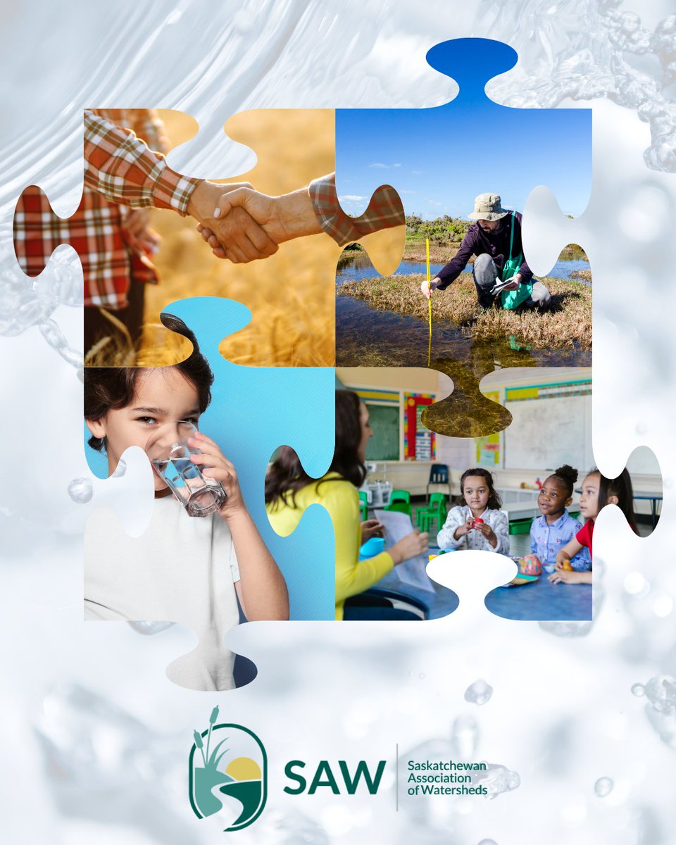 SAWatersheds's tweet photo. The Saskatchewan Association of Watersheds (AKA SAW) plays an important role in protecting our source water. Through programs, stewardship and education throughout the province, SAW is striving to protect our water!
#cleanwater #SaskWater #protectsourcewater https://t.co/xHl15VdGsk