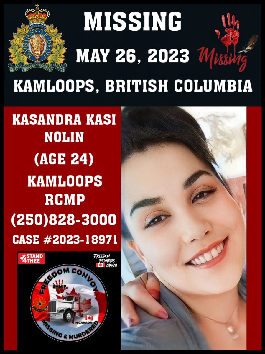 PLEASE SHARE 

@KamloopsRCMP

bc-cb.rcmp-grc.gc.ca/ViewPage.actio…

#FreedomConvoy & #TruckersForFreedom & #MissingPersons & #IndigenousMissing & #MMIW & #KasandraKasiNolin & #KasandraNolin & #KamloopsBritishColumbia & #KamloopsBC & #BritishColumbiaCanada & #BCCanada & #Canada & #Viral