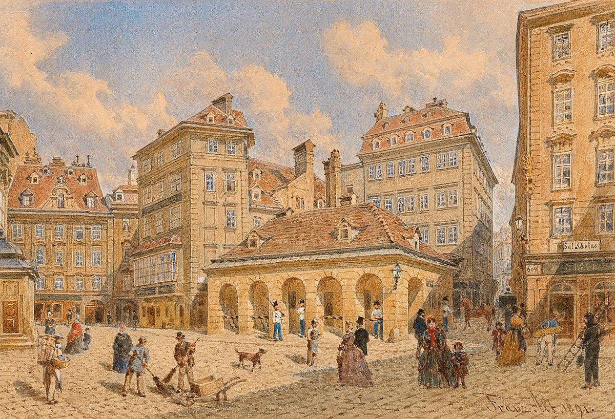 De Petersplatz te Wenen (1891).

#Oostenrijk 🇦🇹

🎨 Franz Alt