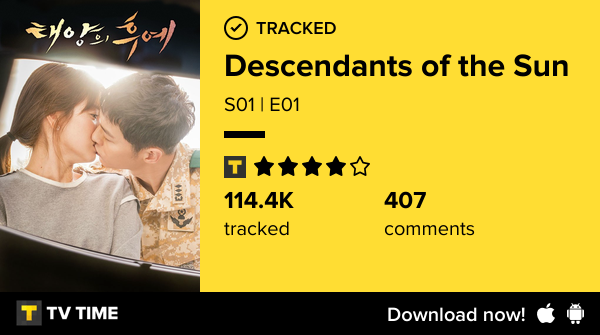 I've just watched episode S01 | E01 of Descendants of the Sun! #descendantsofthesun  tvtime.com/r/2Q1xV #tvtime
