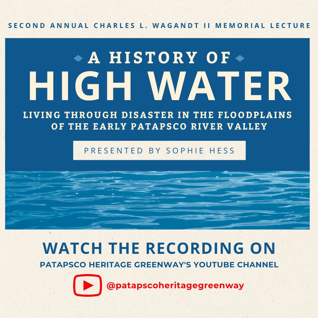 Watch the recording of the Second Annual Charles L. Wagandt II Memorial Lecture on PHG’s YouTube channel here: ow.ly/HOST50OEo4J