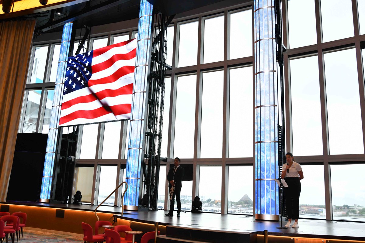 CarnivalCruise's tweet image. This Memorial Day our ships held a moment of silence for those who served and sacrificed in the military. Have you ever attended one of our military gatherings onboard? 🇺🇸