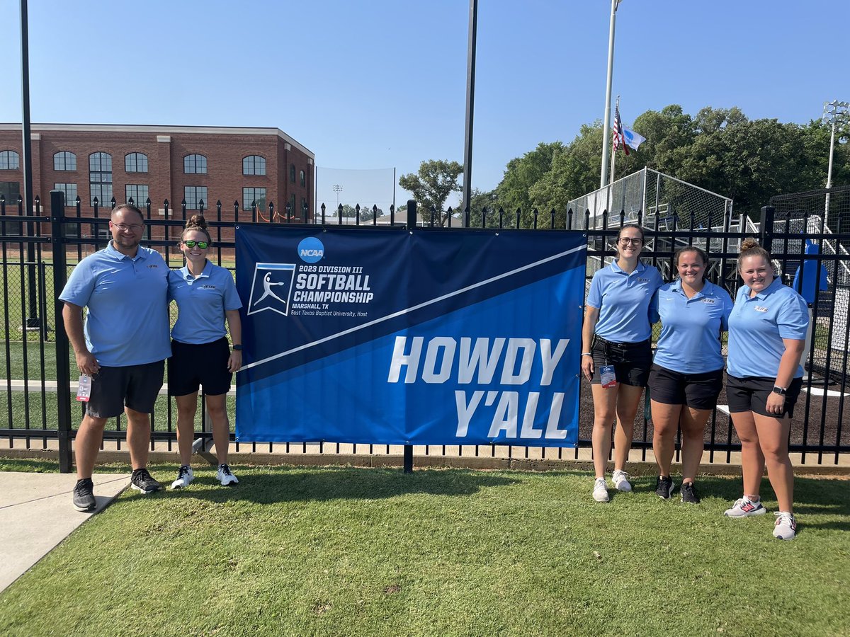 The best NCAA Division 3 Athletic Training staff taking care of the best of the best at the 2023 Softball National Championship! #NCAA #D3SB #ETBU #AT4All #thehostwiththemost