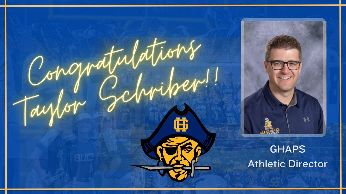 GHAPS is excited to announce Taylor Schriber as the next Athletic Director!  Taylor has served as the Assistant AD for the last nine years.  Go Bucs!!