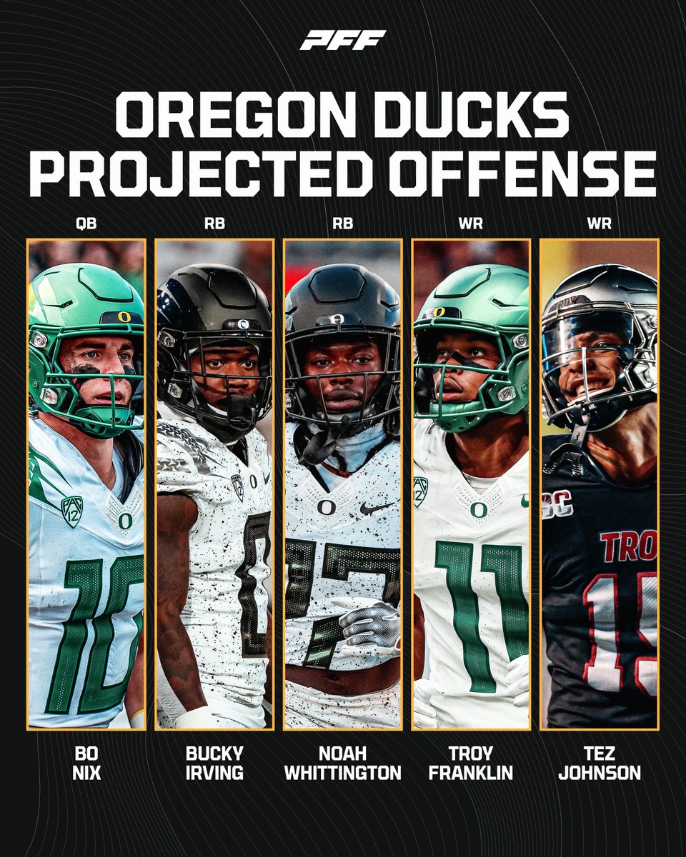 Oregon has some firepower on offense👀🔥