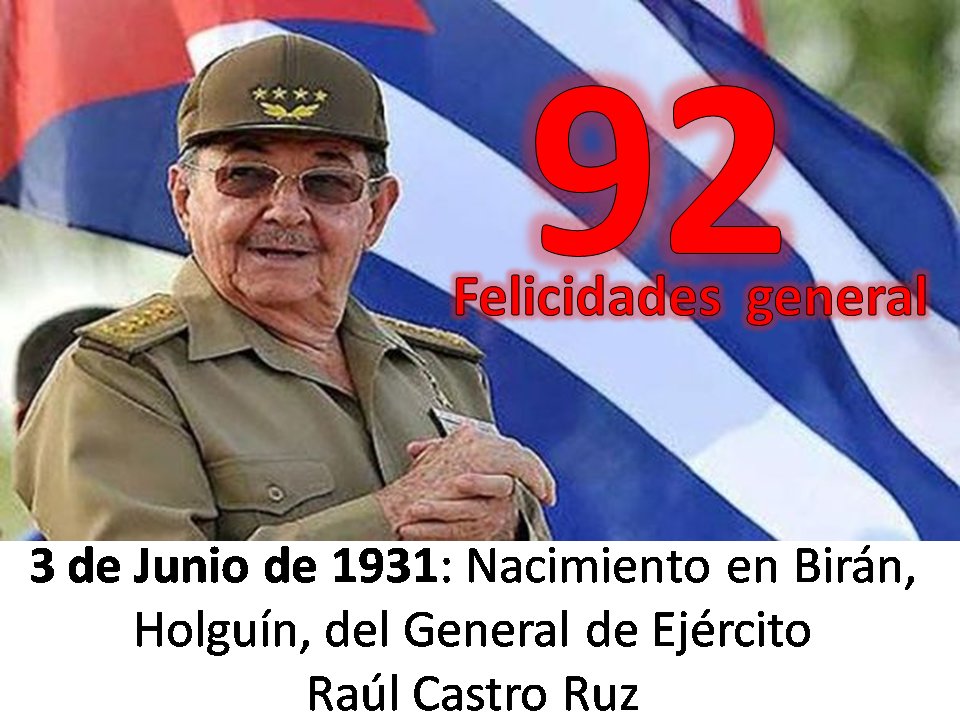#EducacionGuanabacoa felicita a nuestro general #RaulCastroRuz . #EducaLaHabana