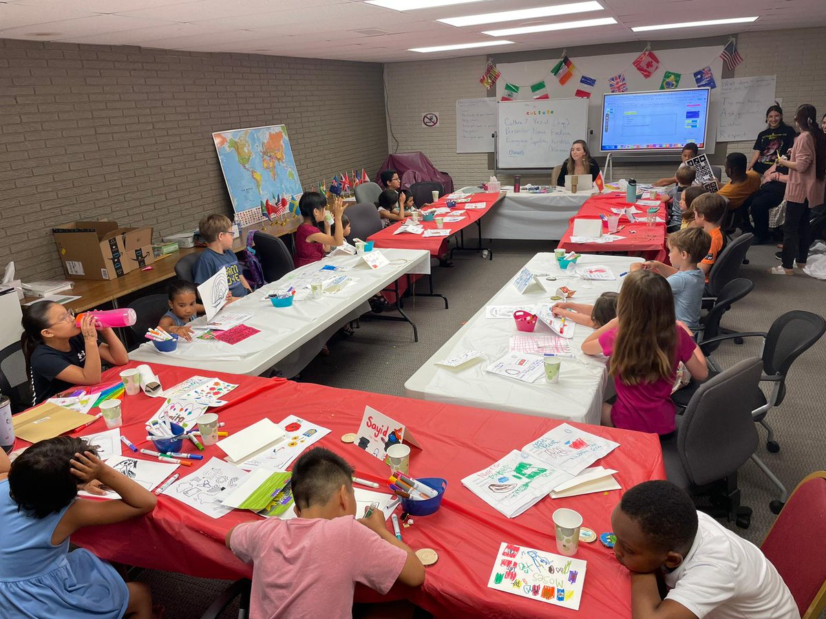 AsianCenterLinc's tweet photo. Camp Culture Day 4

Today, Fadwa from Iraq taught our students about Yezidi culture. They even got henna “tatoos”. Then their families were invited to enjoy a recap of all that their kids learned throughout the week. https://t.co/FUwgqPjm77