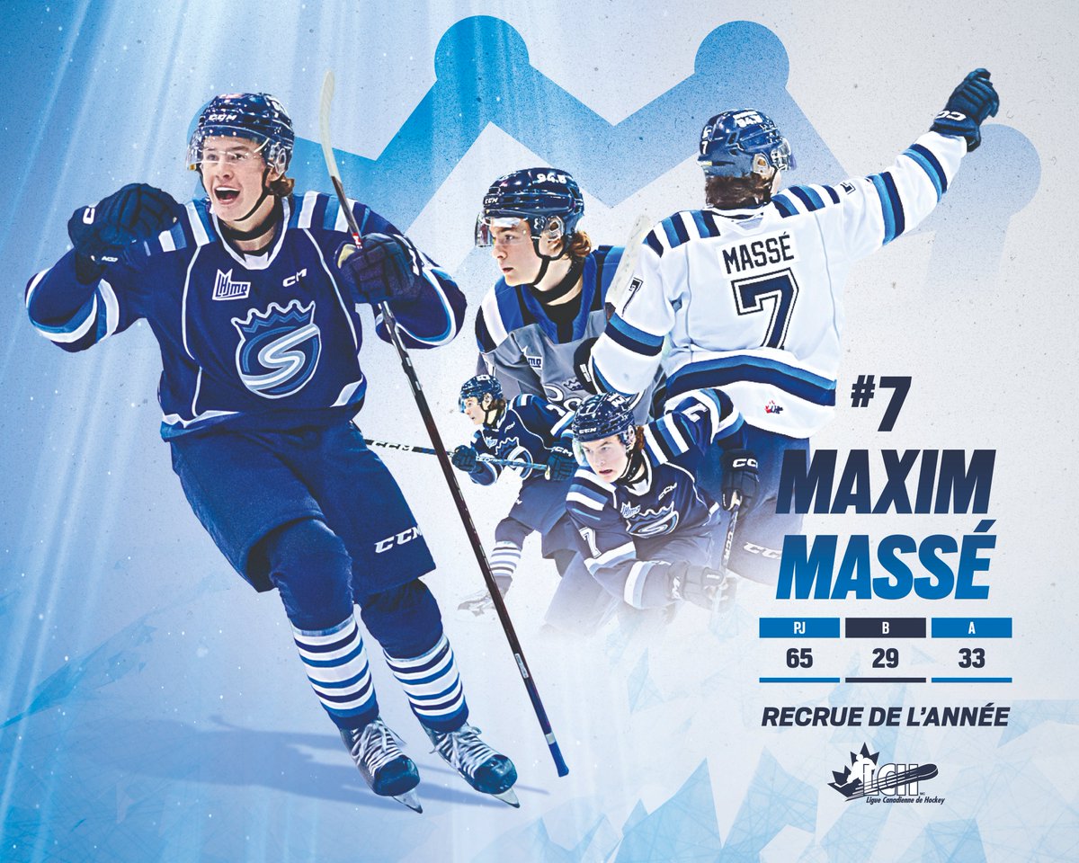 Maxim Massé a été nommé Recrue de l’année 2023 dans la LCH !

L’attaquant devient le premier joueur de l’histoire des Saguenéens à recevoir cet honneur.

Félicitations Max, tu le mérites !
#fierdetresags