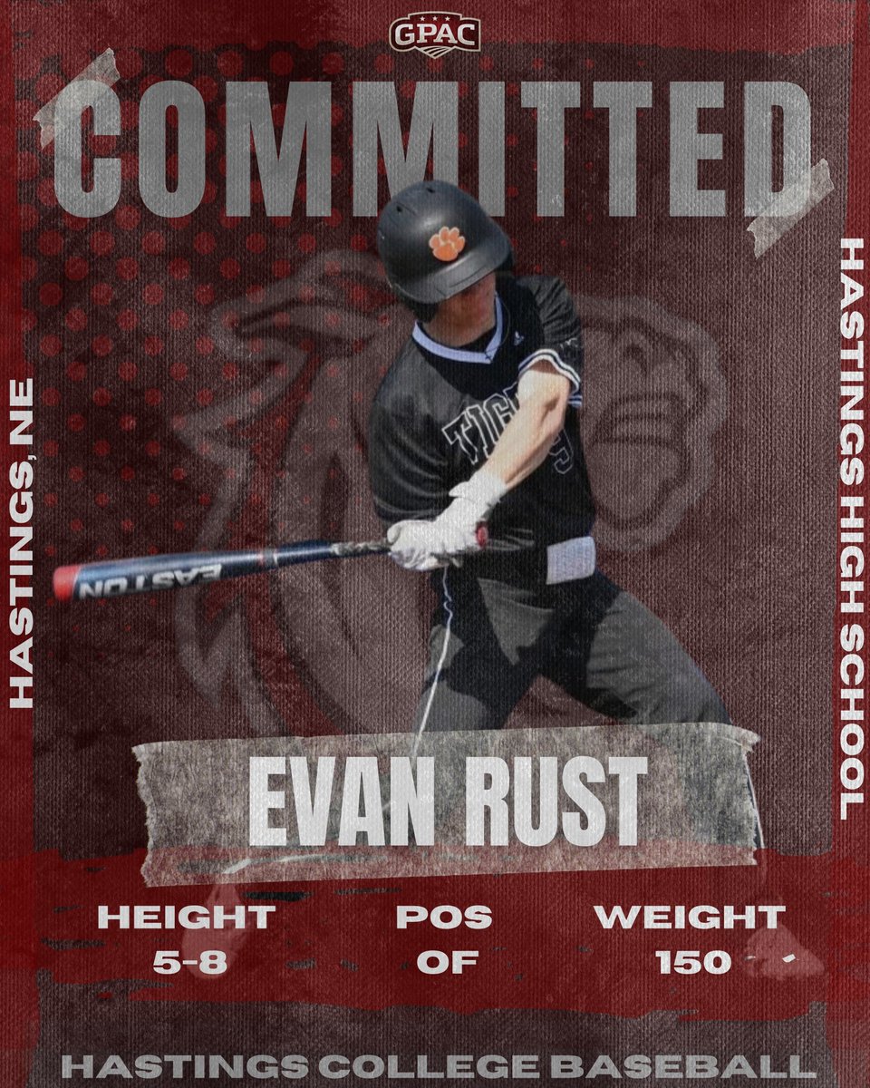 ✍️SIGNED! ➡️ Evan Rust
🏠Hastings, NE
📐5-8, 150lbs 
⚾️OF
Welcome to the Bronco Family!
#SaddleUp #HCBaseball