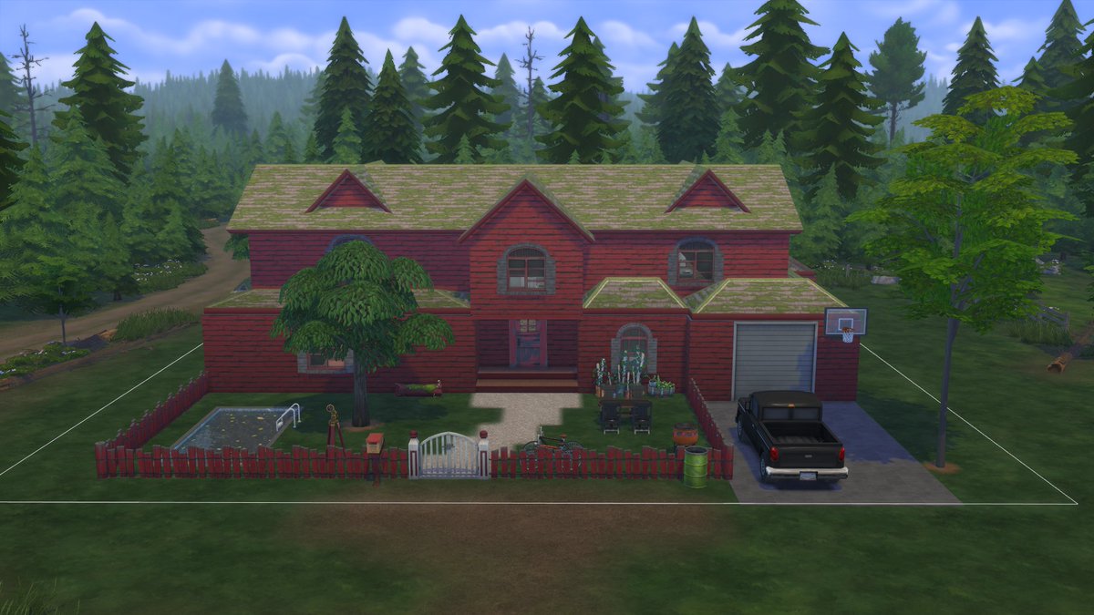 The house for these two werewolves is finished and ready to download in my gallery.

Name/nombre: Casa Guarida Lobuna Roja
Type/tipo: Residential  
Size/tamaño: 30x30
ID: AlleriaSimmer 
  
#NoCC #TheSims4 #ShowUsYourBuilds
@TheSimmersSquad