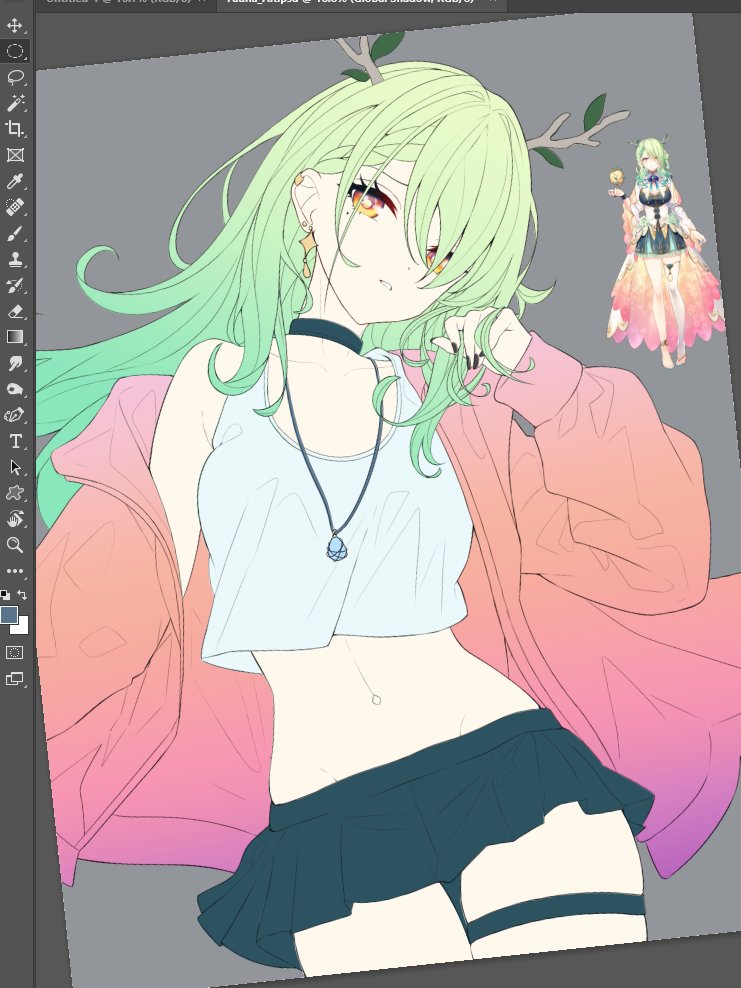 セレス・ファウナ 「WIP  i aim to kill some saplings with th」|· SK JYNX ·のイラスト