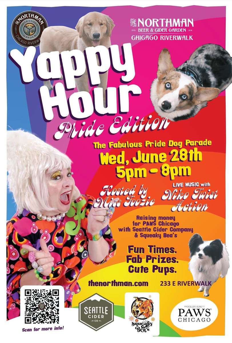 SAVE THE DATE PUPPY LOVERS 🐶🌈 #doglover #dogsoftwitter #dogfriendly #chicagoevents #Pride