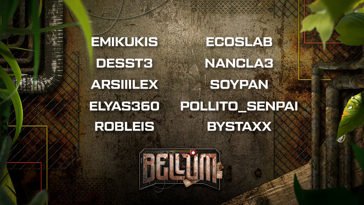 Y vamos terminando casi con ...

Bienvenidos a #Bellum!