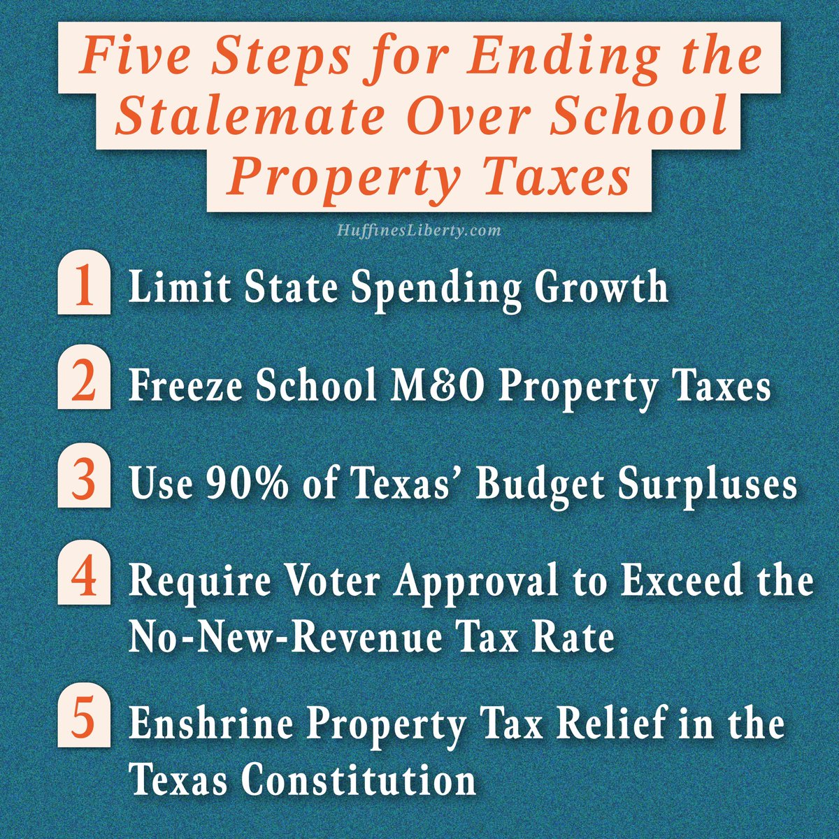 Giving permanent property tax relief to homeowners, renters, and businesses is simple: