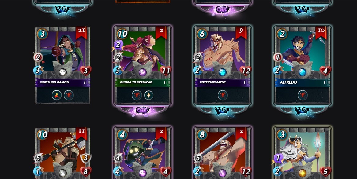 Astreon3's tweet image. I accumulated merits since the beginning of the year and today I spent them all in 44 Gladius pack. Some gems that I didn't have came out: Flagulon &amp;amp; Quora welcome home! #splinterlands #brawls #hivegaming