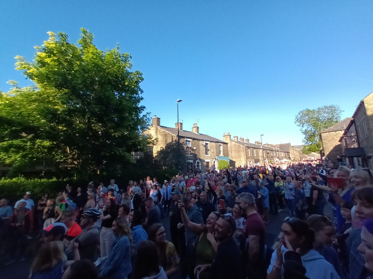 Greenfield and the crowd watching chav brass