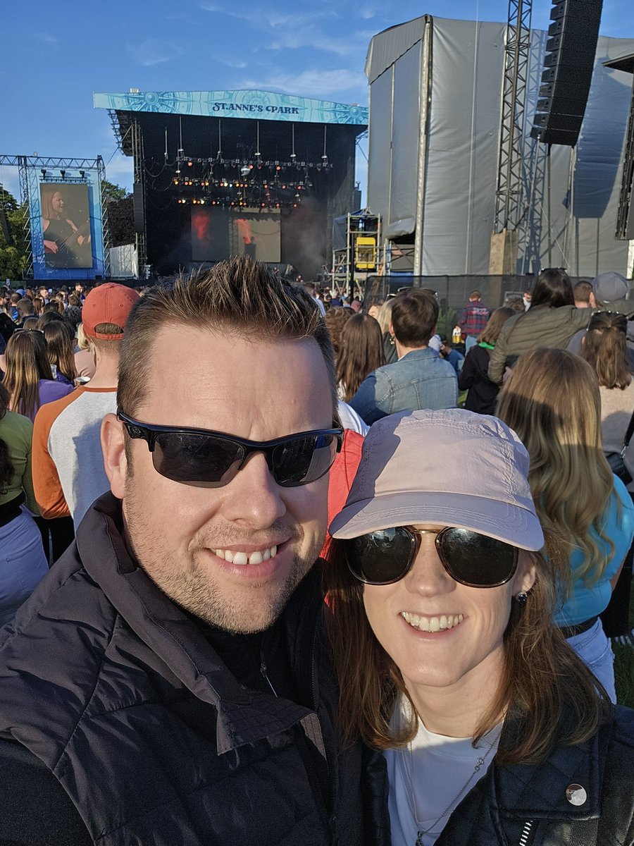 The novelty of an outdoor gig in Ireland in the sun!! , a bit cooler than the West but sure we will take it. <a href="/thelumineers/">The Lumineers</a> <a href="/CarlowWeather/">Carlow Weather</a>