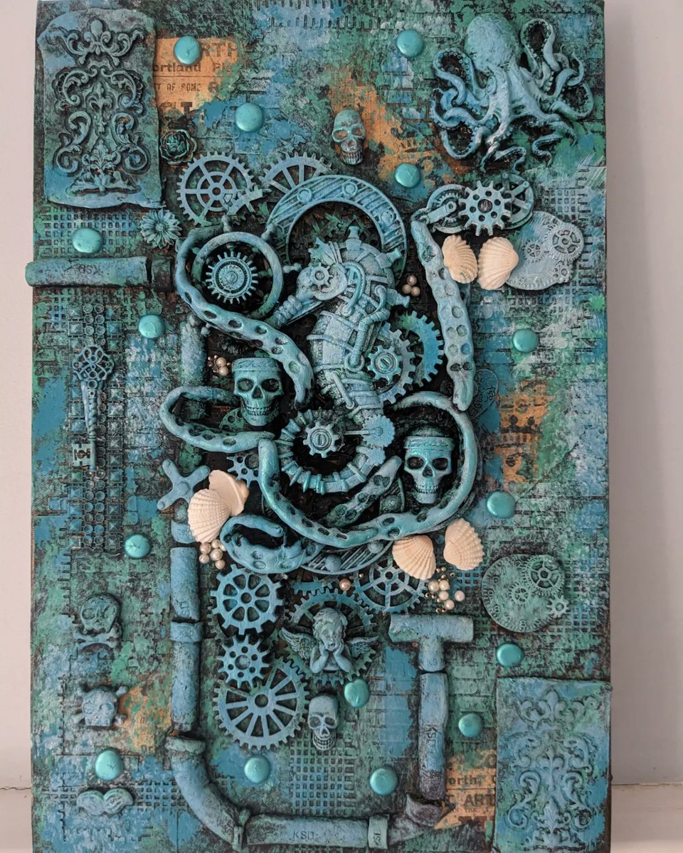 twfsteampunk's tweet photo. 12 x 18" £55.00 designed by myself Totally wild for steampunk #ramsgatecreatives #ramsgateartist #Thanetartist #steampunkartist #mixedmediaartist #3dartwork #artoftheday #artoninstagram #ARTIST #stamperia https://t.co/2GpTrulHBI