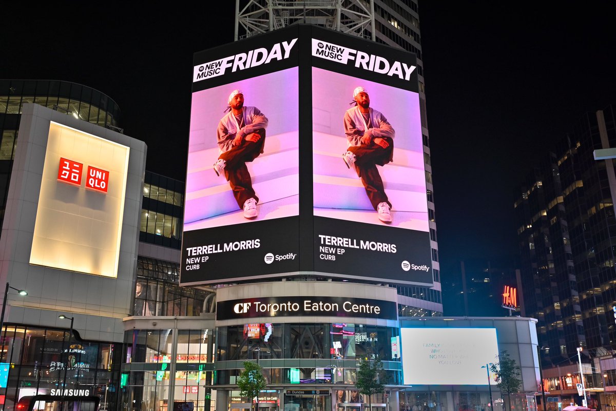Terrell Morris (@yourfavecity) on Twitter photo Thank you <a href="/SpotifyCanada/">Spotify Canada</a> for putting me on my first billboard!! Listen to me now on Spotify’s #NewMusicFriday Thank you <a href="/SpotifyCanada/">Spotify Canada</a> for putting me on my first billboard!! Listen to me now on Spotify’s #NewMusicFriday