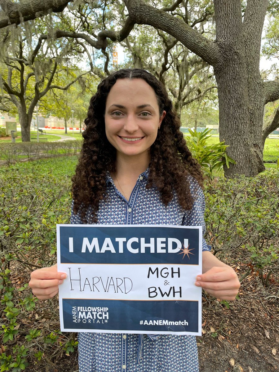 Thrilled to have matched with <a href="/MassGenBrigham/">Mass General Brigham</a> <a href="/harvardneuromds/">Mass General Brigham/HMS Neurology Residency</a> for my NM fellowship! I am so grateful for the opportunity to work with and learn from thought leaders in the field. Forever thankful to my family, friends, and everyone at <a href="/usfneurons/">University of South Florida Neurology Residency</a> for their unwavering support!