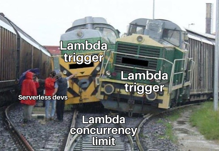 theslsterminal's tweet image. Why do #Serverless devs always forget about Lambda concurrency limit?
#TheServerlessTerminal #LambdaFunctions #ServerlessMemes