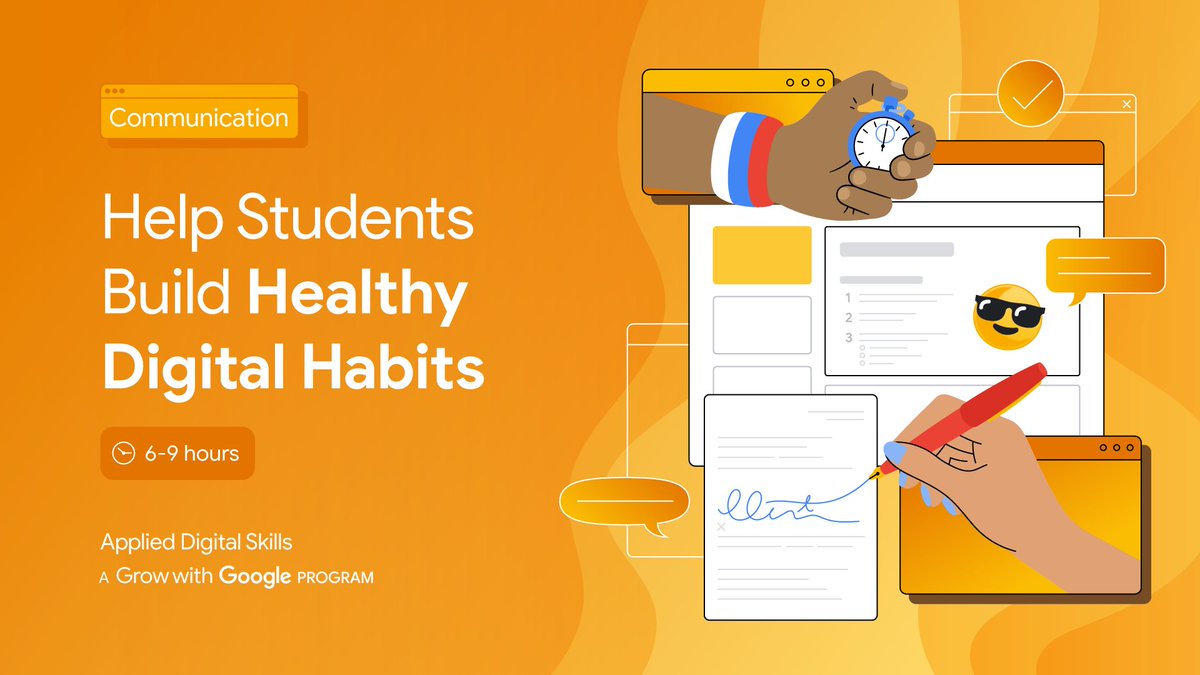 Help students build healthy digital habits during #SummerBreak with this #AppliedDigitalSkills lesson all about making smart choices online. ☀️📱  goo.gle/3WOz1tk #GrowWithGoogle
