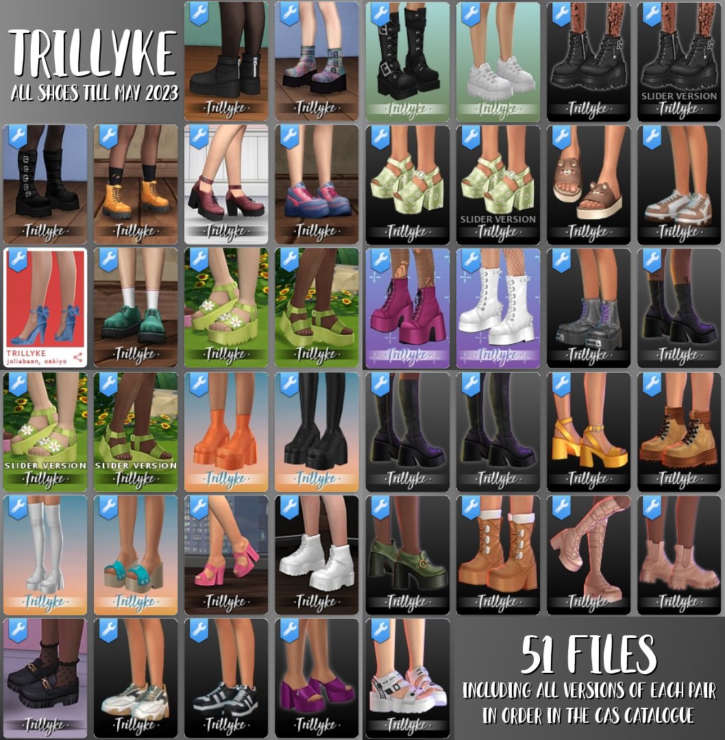 ✨Mass download of all my shoesies!!! ✨
➤ patreon.com/posts/all-tril…
#ts4cc #TheSims4 #ts4