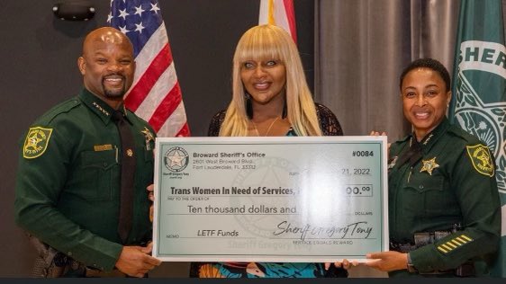 $10K for transgender projects? With all the crime in Broward surely he could find something else <a href="/RonDeSantis/">Ron DeSantis</a> <a href="/AndrewWarrenFL/">Andrew Warren</a>  <a href="/FLSheriffs/">Florida Sheriffs Association</a> <a href="/AshleyMoodyFL/">Ashley Moody</a> <a href="/WPLGLocal10/">WPLG Local 10 News</a> <a href="/Florida_Bulldog/">Florida Bulldog</a> <a href="/GovRonDeSantis/">Ron DeSantis</a> this is law enforcement trust fund $$ are you going to remove <a href="/bsosherifftony/">Sheriff Gregory Tony, Ph.D.</a>?