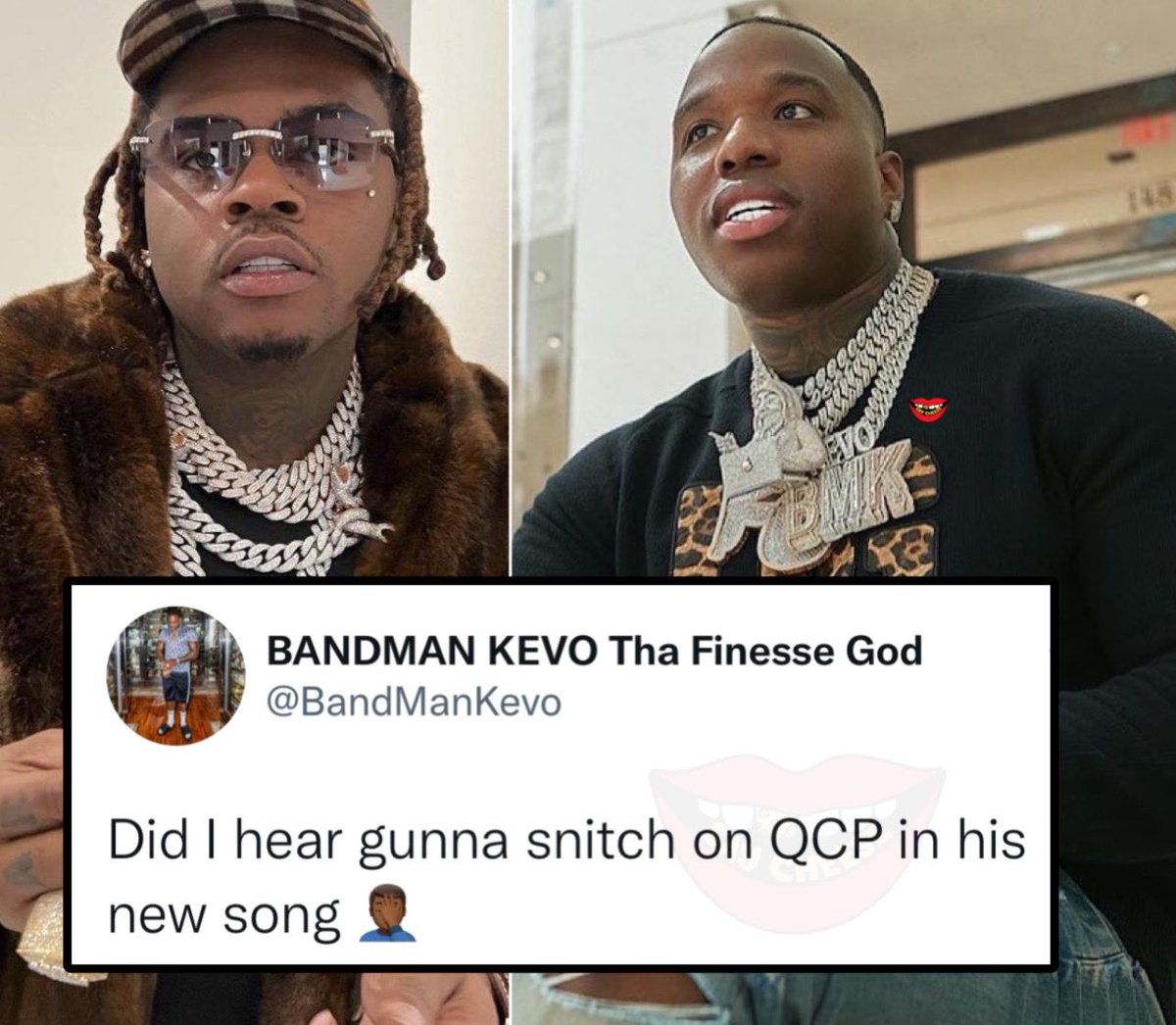 Bandman Kevo reacts to Gunna’s new song 👀